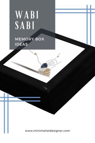 Wabi sabi memory box ideas, wabi sabi interior, memory box ideas diy, keepsake boxes, shadow box for passed loved ones, diy box, gift box, Japanese vibes aesthetic, Japanese wallpaper aesthetic, shadow box ideas memorial, shadow box memory, minimalist coastal home decor