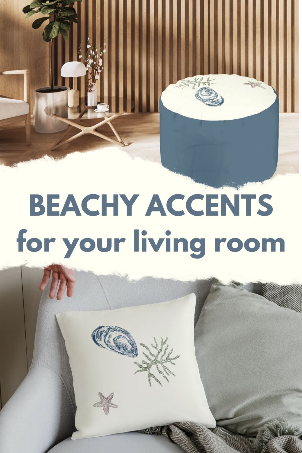 beachy vibes, beachy accents for your living room coastal decor outdoor ideas self care, couch pillow arrangement, flour poufs, ottomans, dusty blue decor, apartment living room, home decor things, coastal decorating ideas, spring decorations, spring decorating ideas, earthy modern living room, small living room inspiration, living room color combination, cream couch living room ideas, coastal farmhouse bedroom, coastal color palette, coastal cottage, coastal home decor, living room mood board, coastal nursery, small living room decor ideas, modern coastal homes, wabi sabi style, minimalist interior