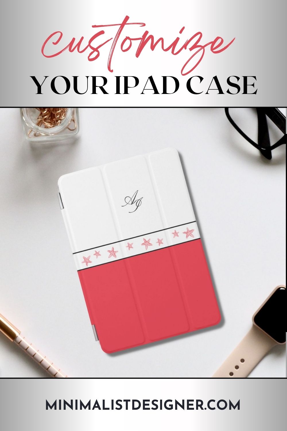 Protect your iPad in style with this custom red starfish case, ipad case aesthetic, ipad cases, ipad accessories, tablet cover, red aesthetic, red theme, red vibes, red color, sea life, sea creatures, starfish drawing, starfish art, starfish illustration, digital art illustration, watercolor starfish, vector art, cute watercolor, coastal style, coastal decor, coastal grandmother aesthetic, coastal aesthetic, minimalist aesthetic, minimalism