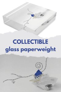 Collectible glass paperweight, diamond paper weight, Beyond Words: A Visual Poem Captured in a Diamond Paperweight, home inspo, winter home decor, glass ornaments for a coastal cottage, crystals fine art marine Ikebana poetry, unique gifts, reception desk ideas for decor, Victorian bohemian decor, teen bedroom decor, winter landscape decor, bio art, visionary art, vanity desk decor, makeup desk, WFH desk setup